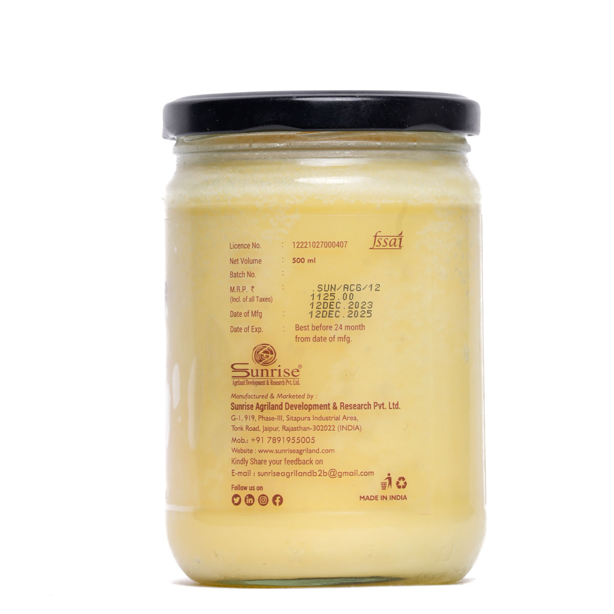 Natural A2 COW GHEE