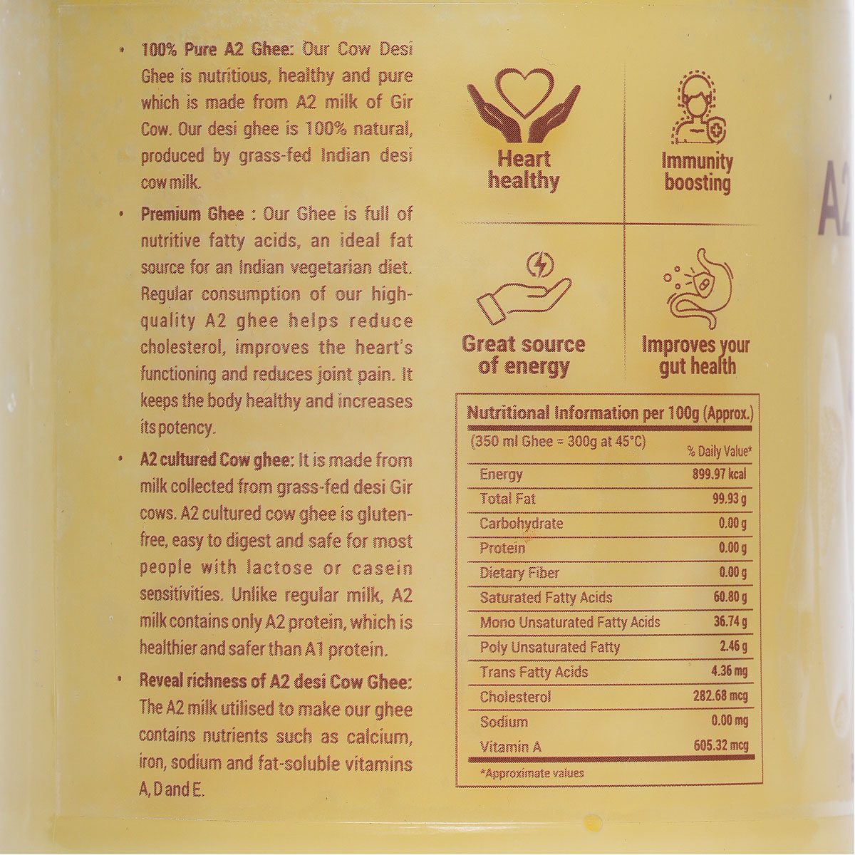 Natural A2 COW GHEE